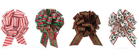 Christmas Print Pull Bows