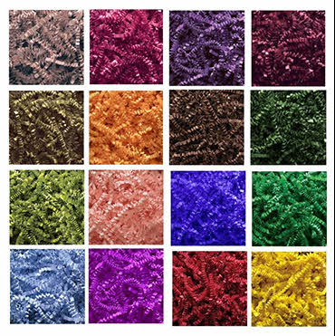 Shredded Crinkle Cut -  29 Brilliant Colors - 3 Stock Sizes - 2 Lb Bag - 10 LB Ctn - 40 LB Ctn