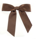 3 1/2" Pre-tied Satin Bow - Espresso