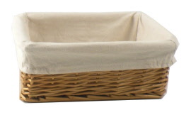 Upscale lined basket