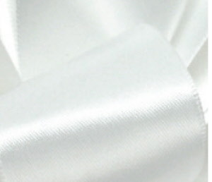 Single Face Satin - 1/4" x 100 Yds - White